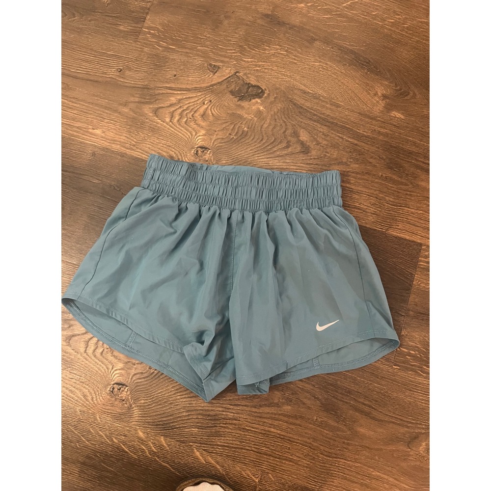 Nike Dri-FIT Women XS Blue Running Shorts Elastic Waist Athletic Gym Workout
